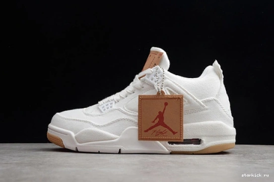 AO2571 Air AO2571 (Levi's 100 Retro Tag) 4 Levi's Jordan White 100 1012